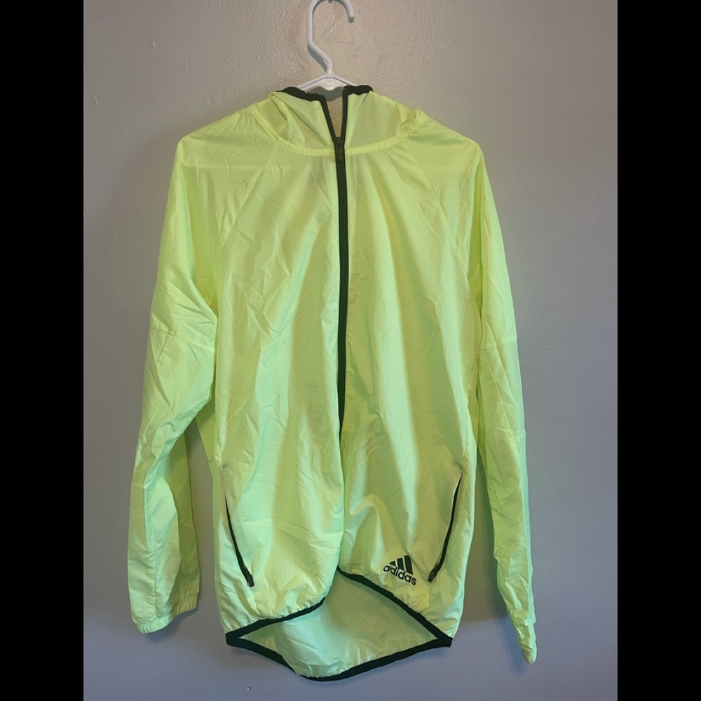 Neon reflective adidas rain coat(M)